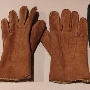 Brown and Cream Fleece-Lined Slippers